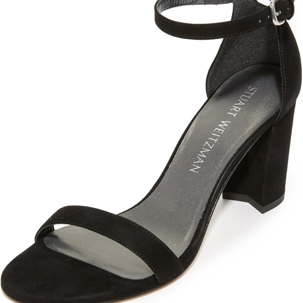 Stuart Weitzman Black Women's Heeled Sandals